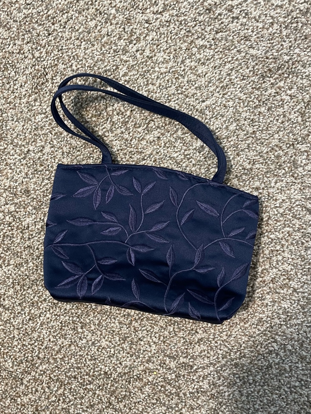Y2K Valerie Stevens Vintage Small Navy Embellished Purse